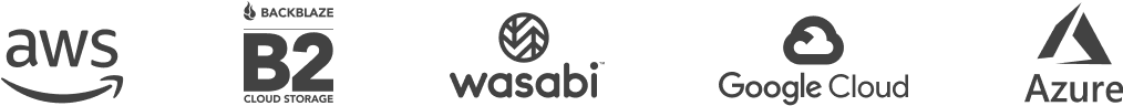 supported storage providers